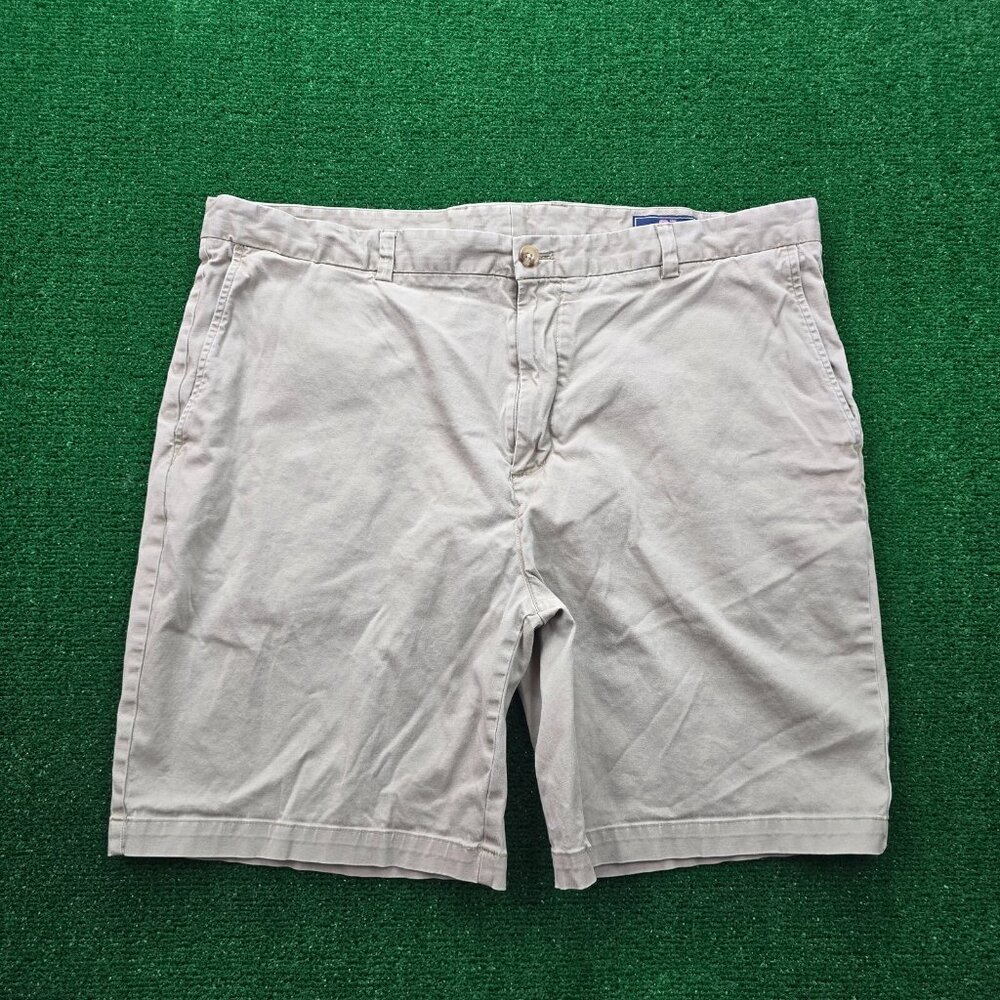 Vineyard Vines Breaker Shorts Mens 42 Beige Chino‎ Golf Preppy Beach Casual
